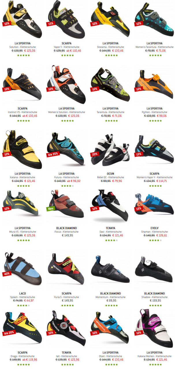 kletterschuhe boulderschuhe